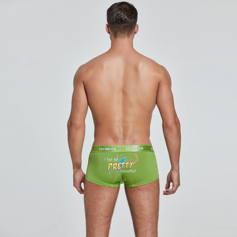 Spring New Men's Boxers Fashion Trendy Sexy Men Low Waist Panties