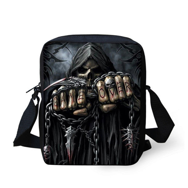 European and American Skull Children's Messenger Bag