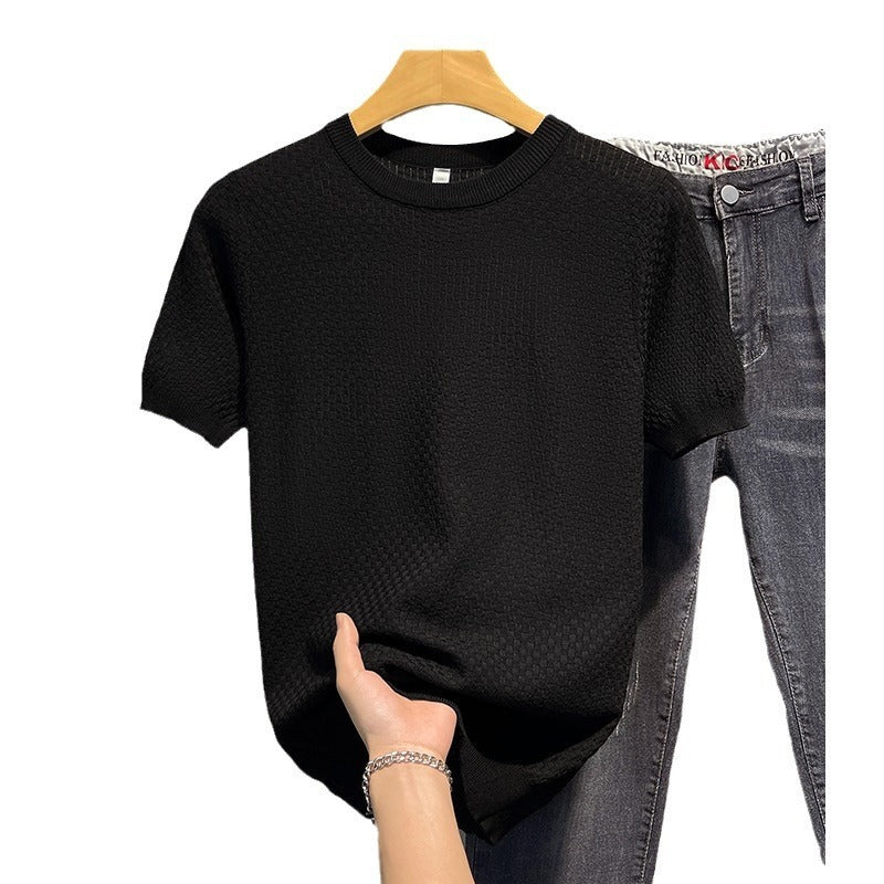 Solid Color Simple Bottoming Shirt Men