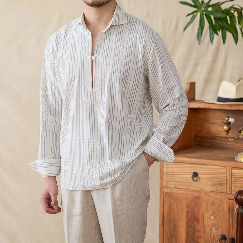 Shirt Pullover Summer Loose Casual Men