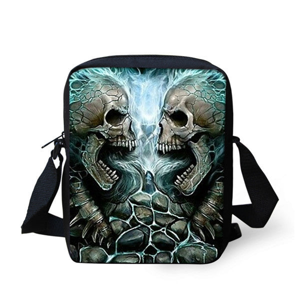 European and American Skull Children's Messenger Bag