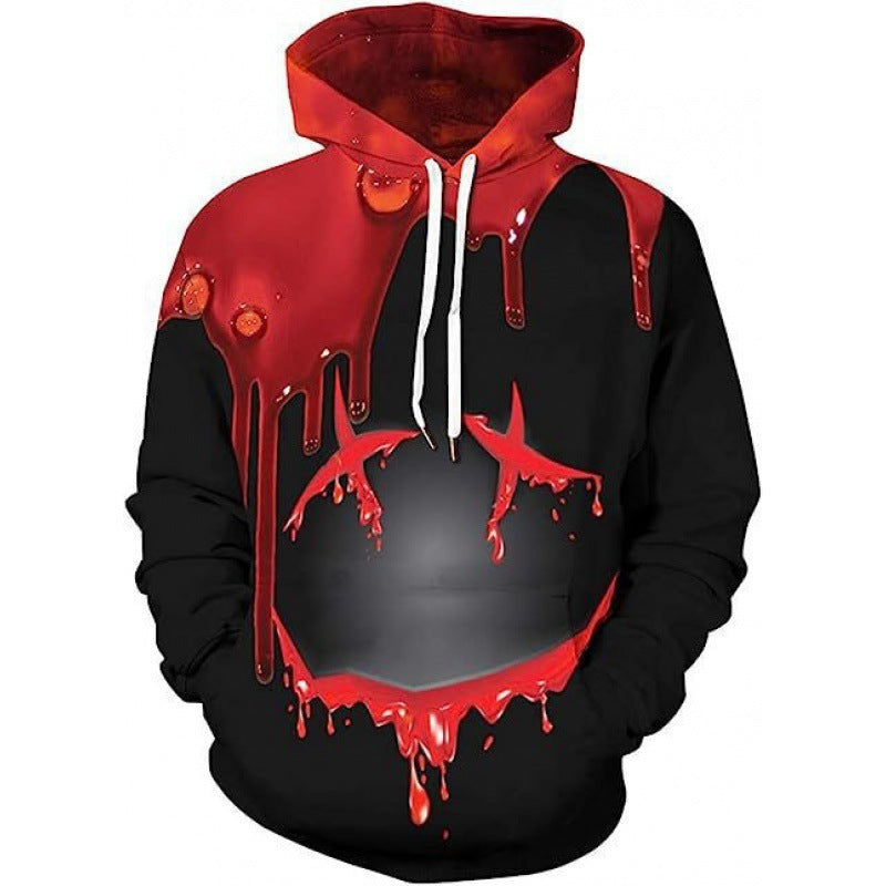 3d Digital Printing Plus Size Loose Hooded