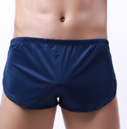 Men's Underwear Silky Round Edge Sports Underwear Home Shorts