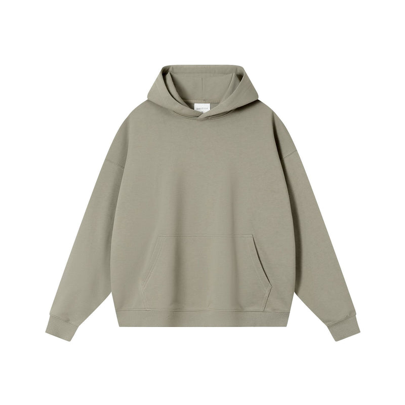 Drop Shoulder Hooded Pullover Men's Autumn And Winter Hoodie