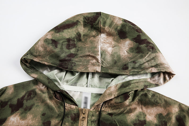 Hooded Camouflage Sun Protection Clothing For Men