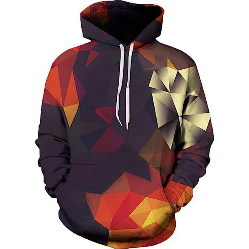 3d Digital Printing Plus Size Loose Hooded