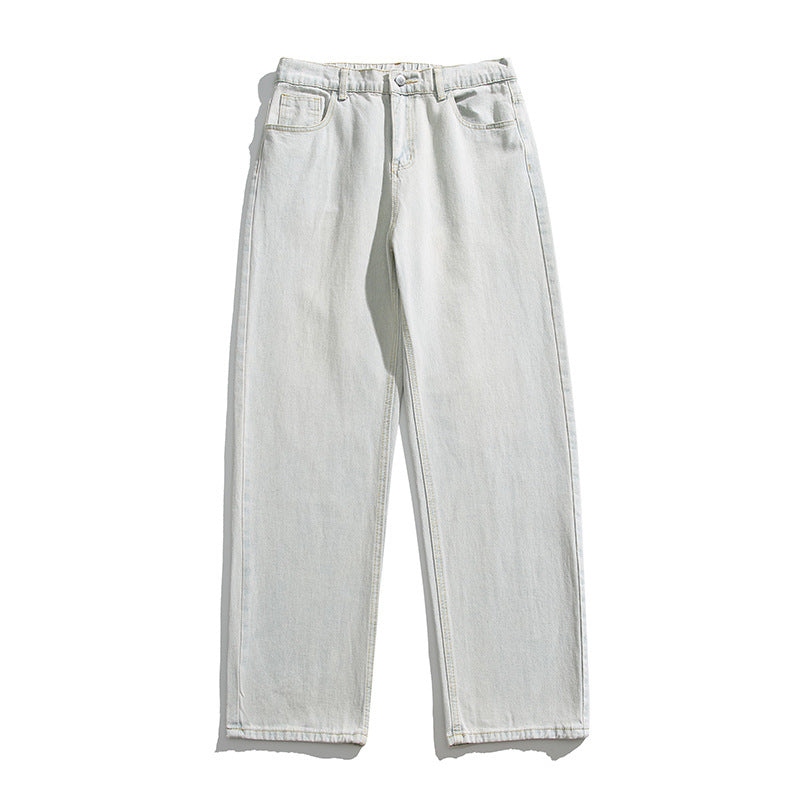 Washed Jeans Men's Spring American Wide Leg Leisure