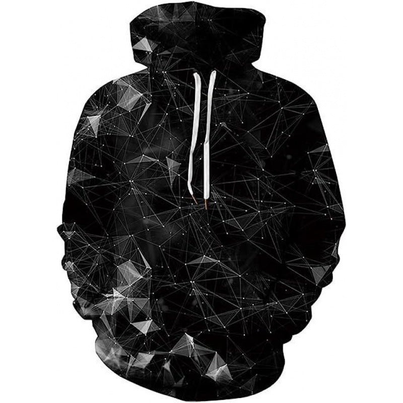 3d Digital Printing Plus Size Loose Hooded