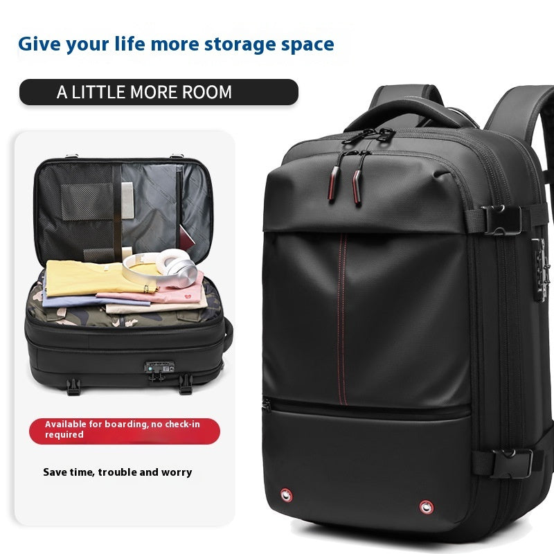 Men's Large-capacity Backpack Dry Wet Separation Anti-theft Package Business Leisure Unisex Backpack