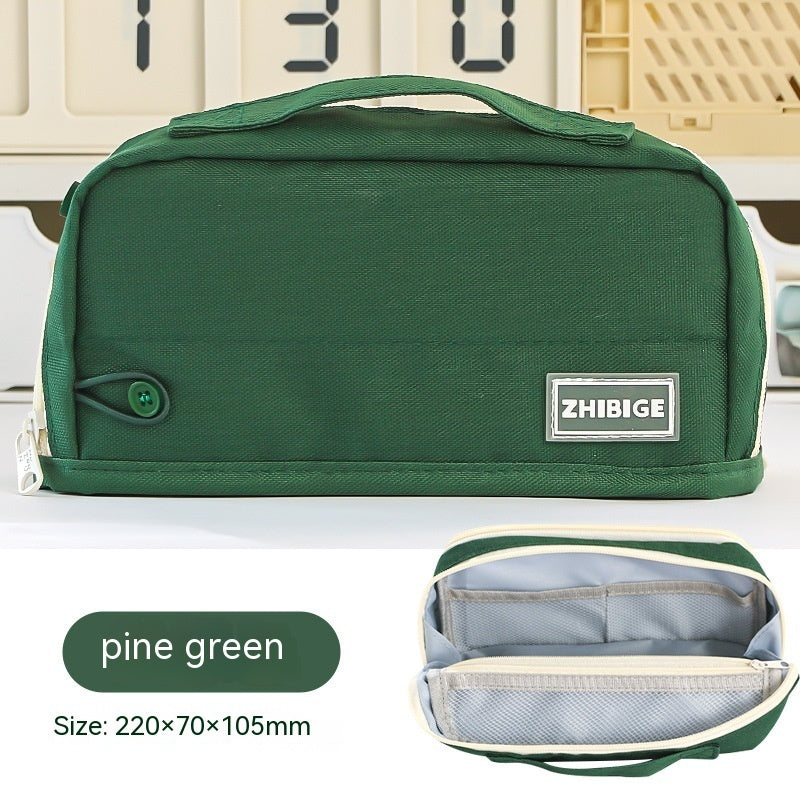 Double-sided Large Capacity Student Pencil Bag