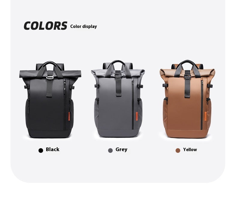 Men's Large Capacity Waterproof Oxford Cloth Backpack For Travel